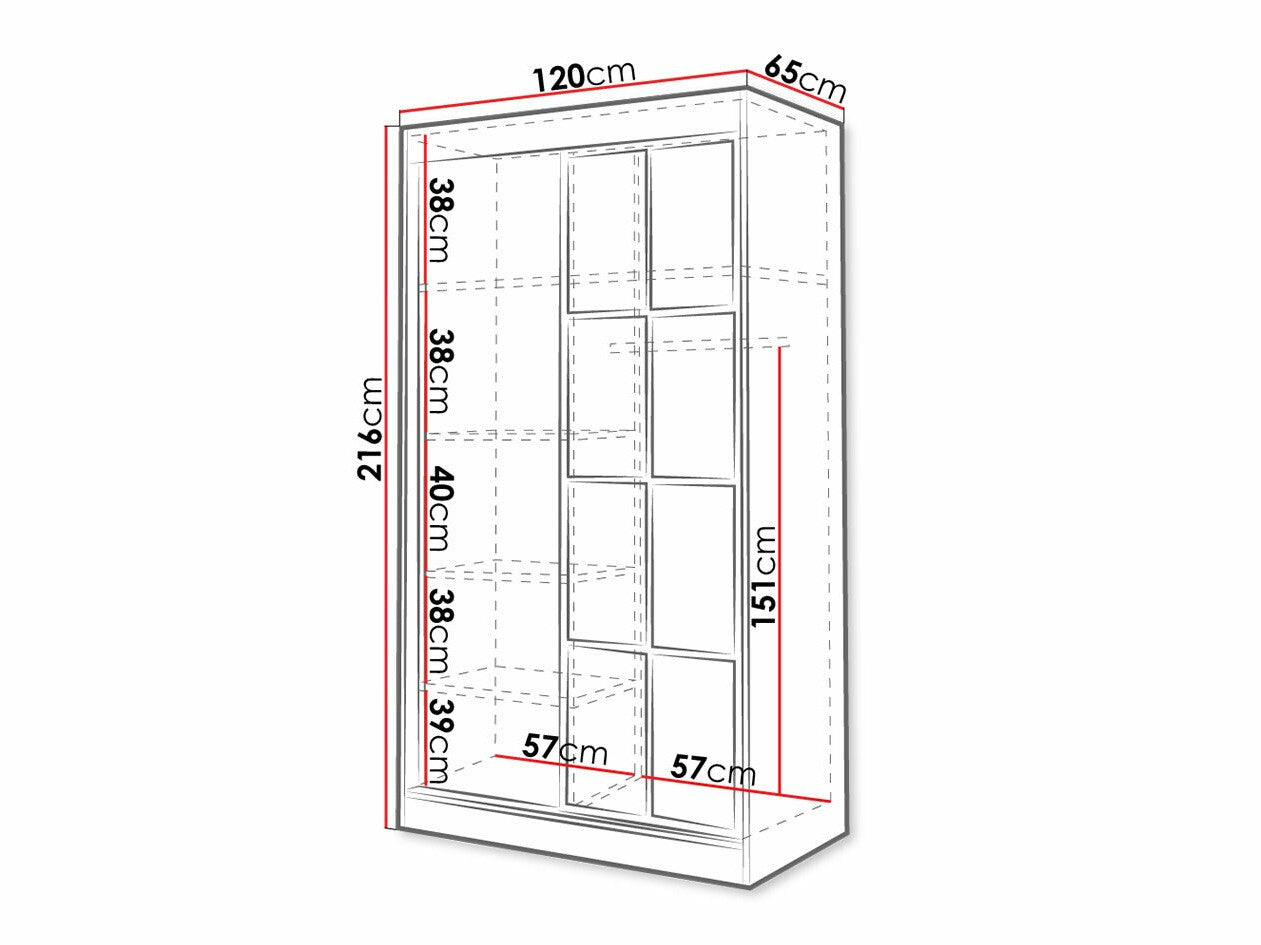 Garderobeskab Toledo 118