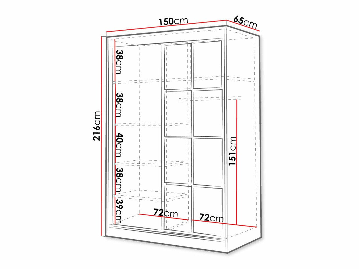 Garderobeskab Toledo 118