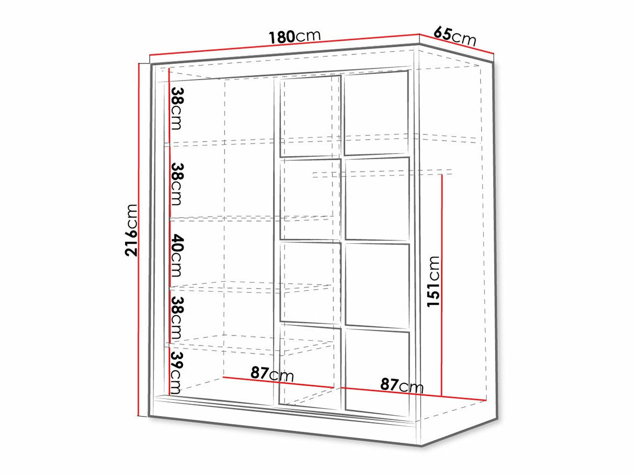 Garderobeskab Toledo 118