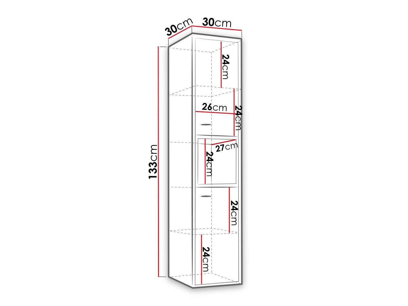 Wall mounted bathroom cabinet Providence J117