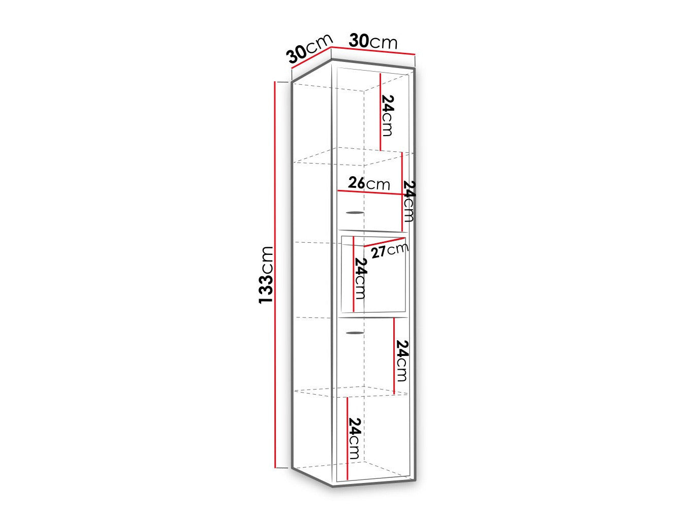 Wall mounted bathroom cabinet Providence J117