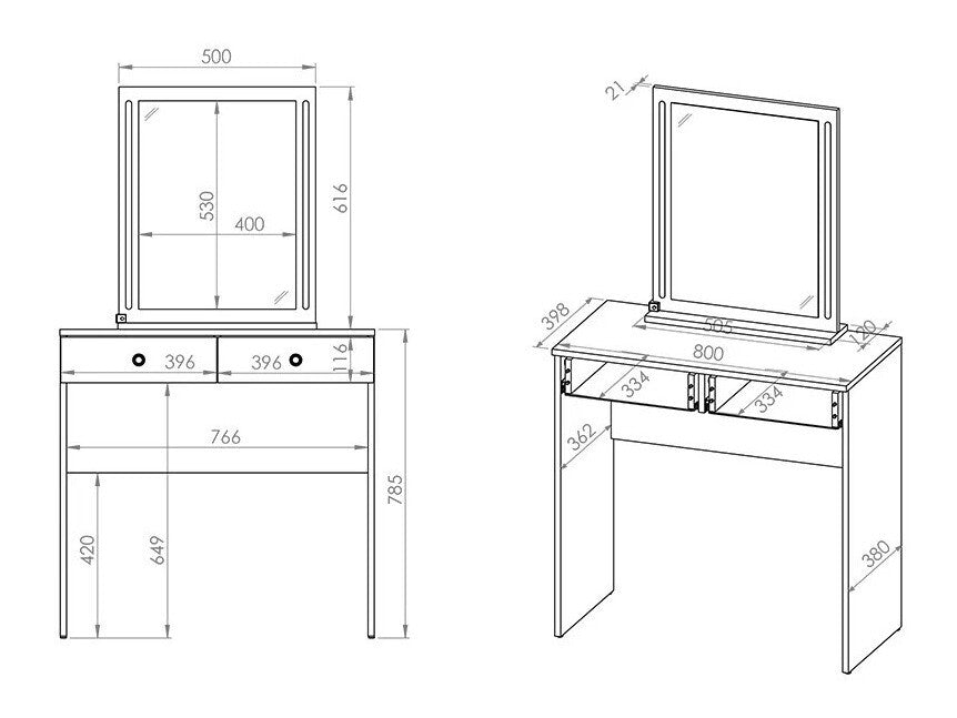 Sminkebord Madison 162