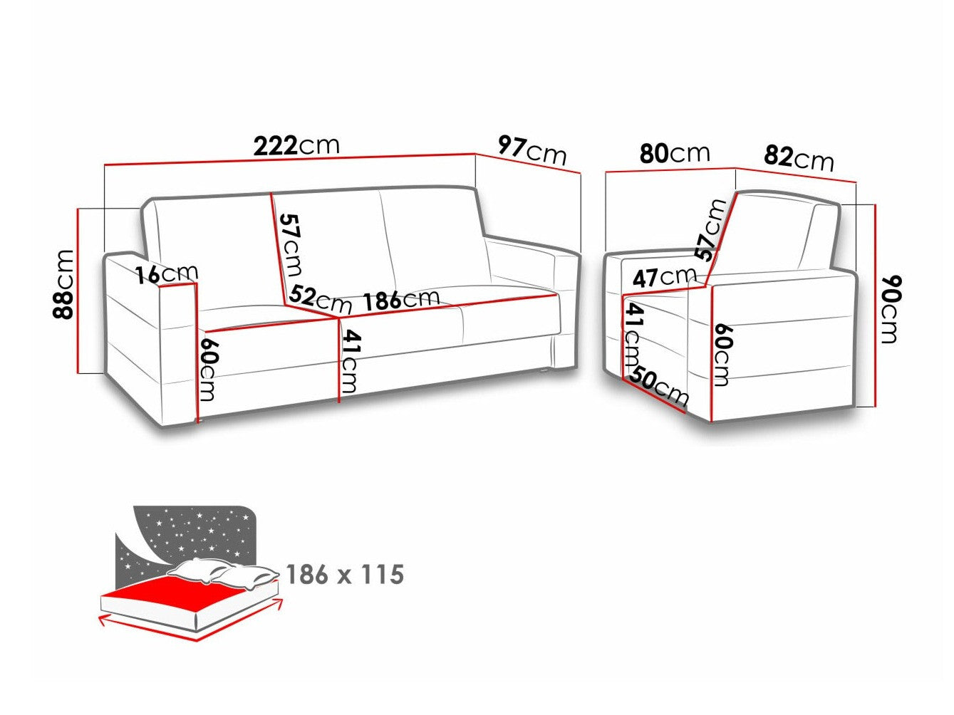 Polstret møbelsæt Providence 171