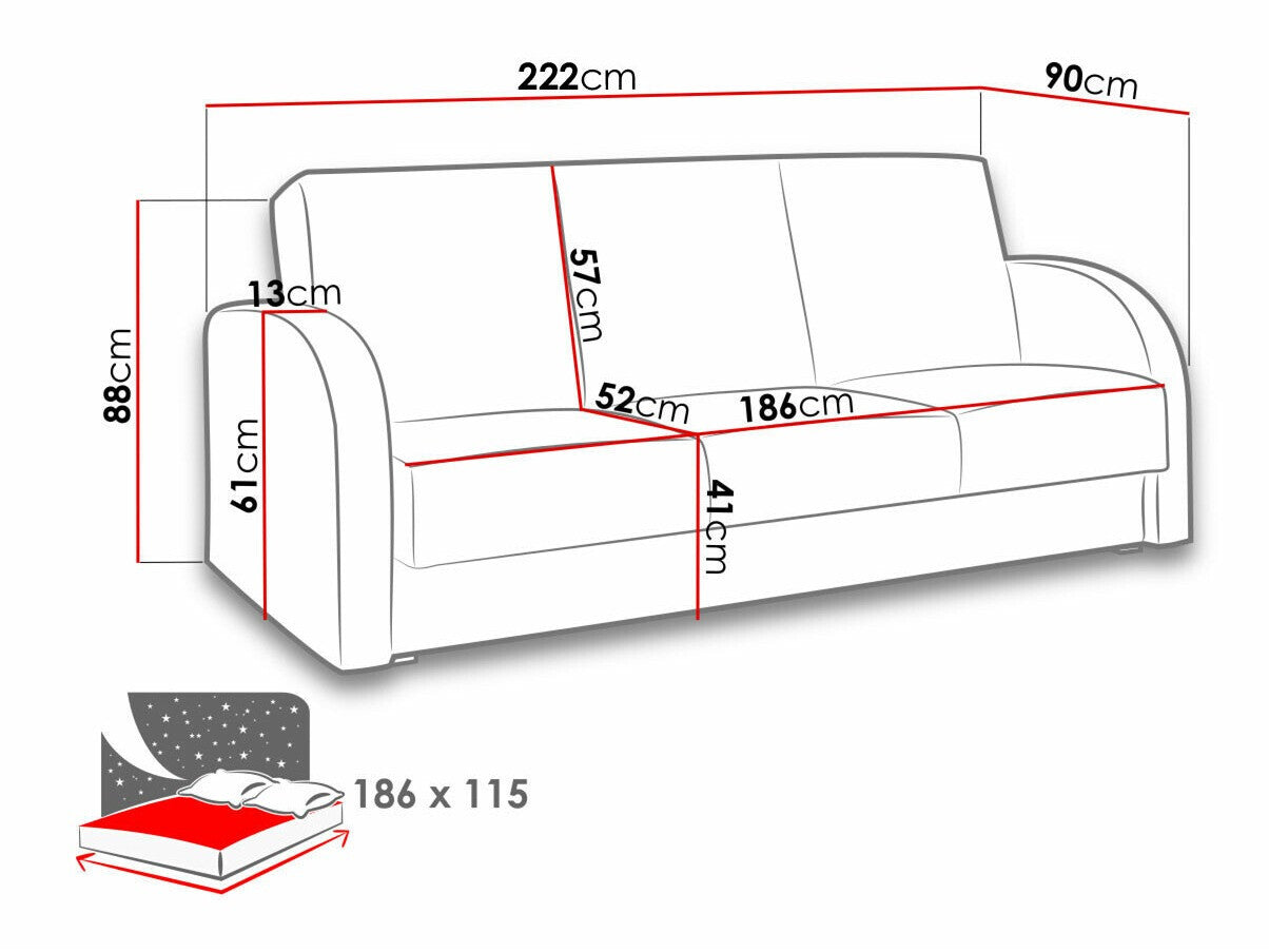 Sovesofa Providence 172