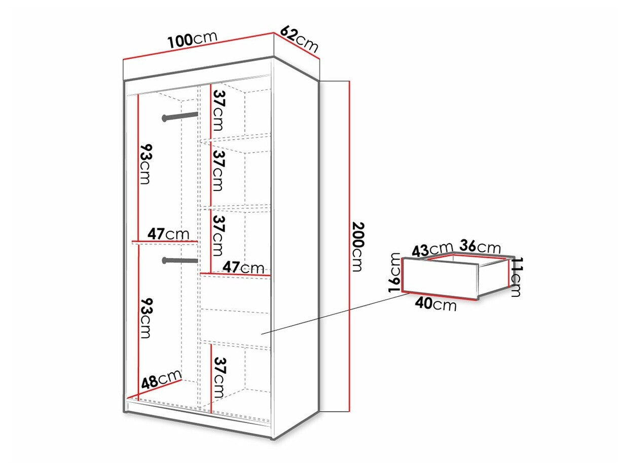 Garderobeskab Hartford 307