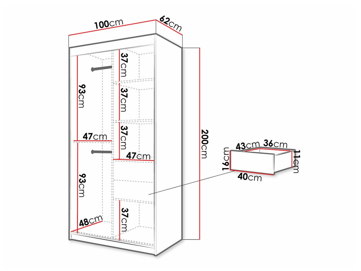 Garderobeskab Hartford 307