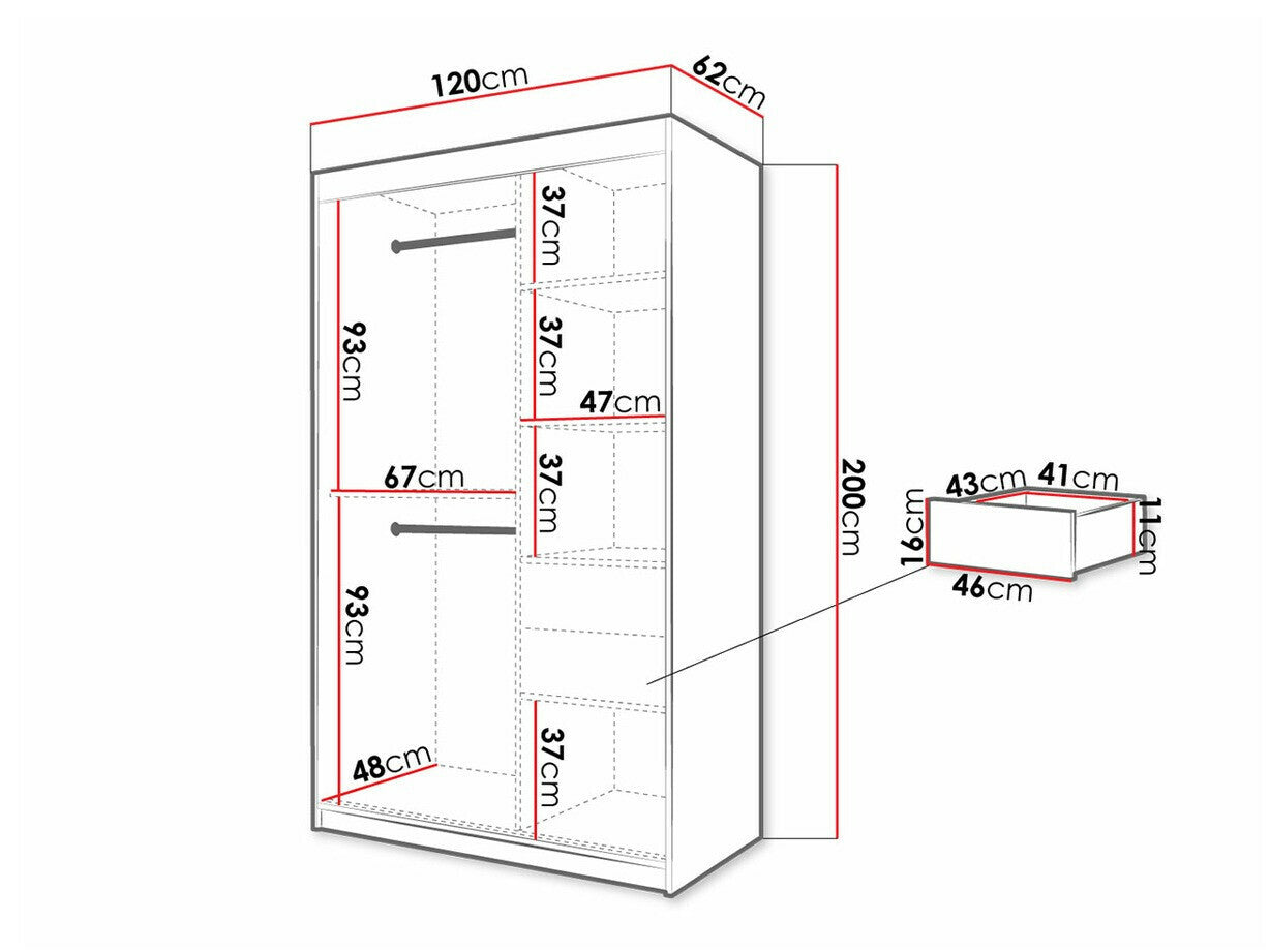 Garderobeskab Hartford 308