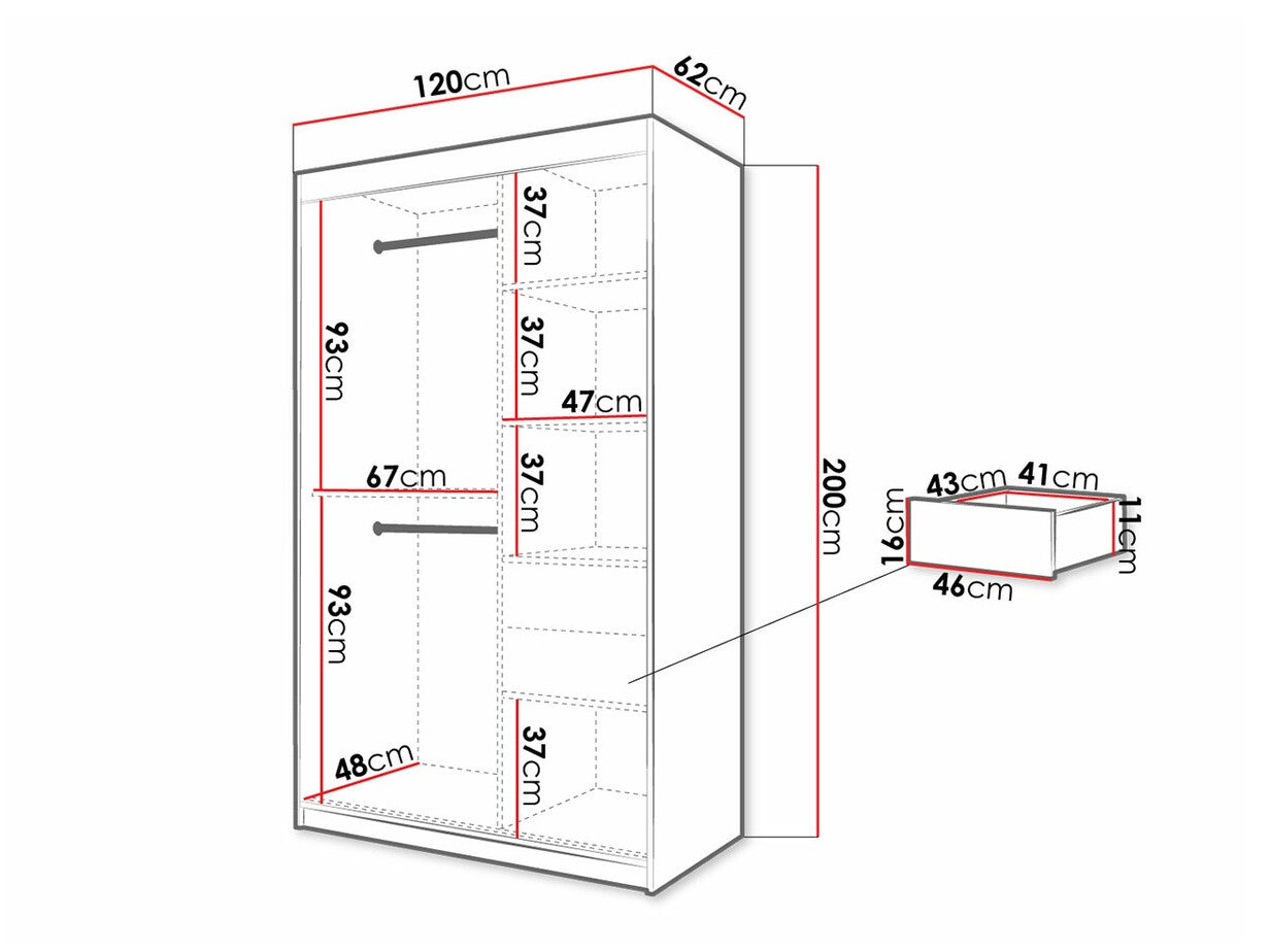Garderobeskab Hartford 309