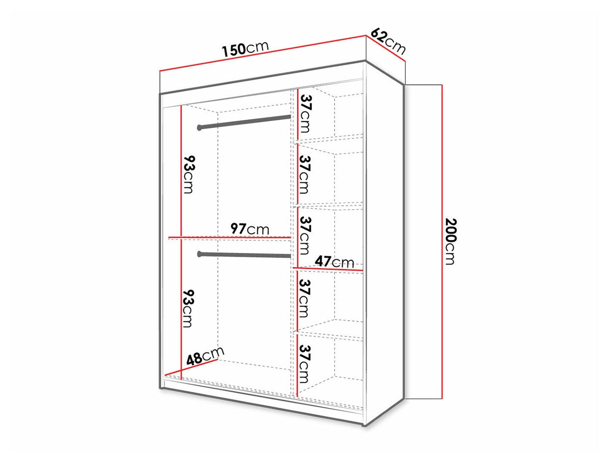 Garderobeskab Hartford 310