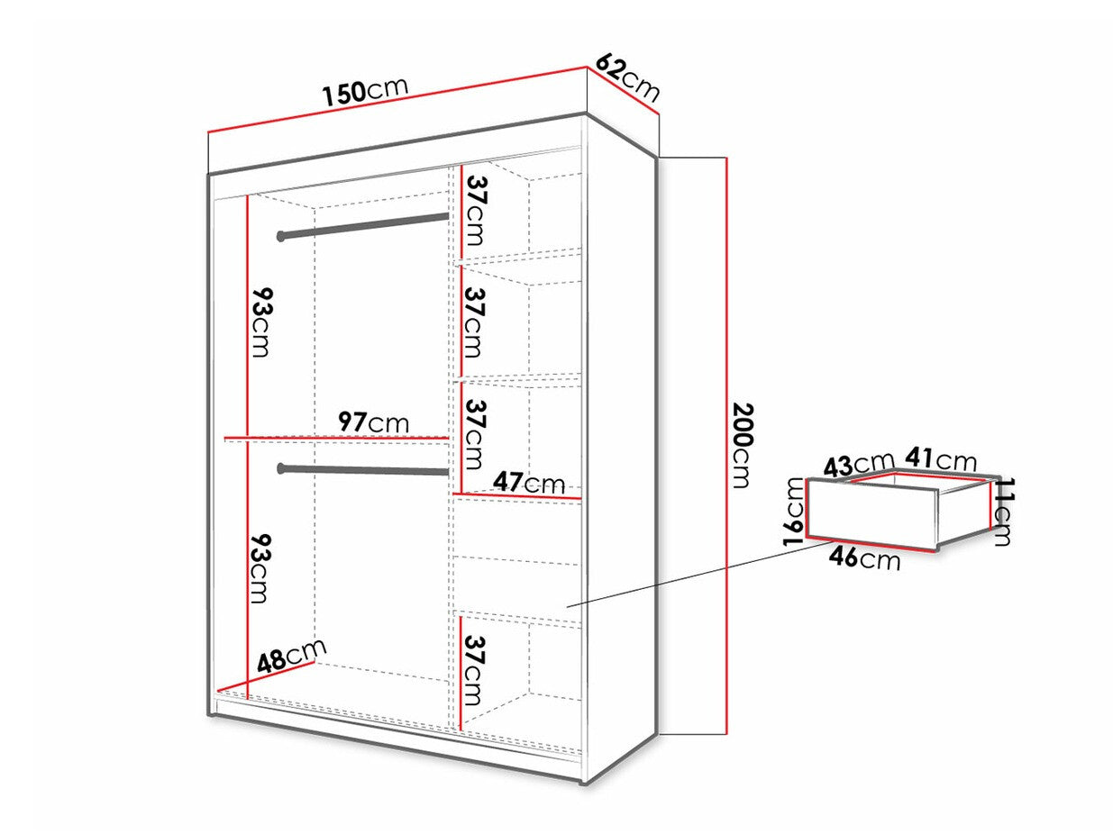 Garderobeskab Hartford 311