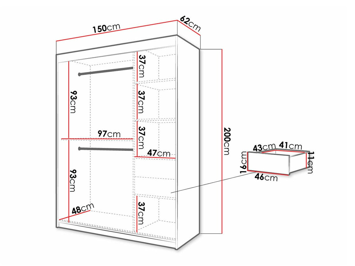 Garderobeskab Hartford 311