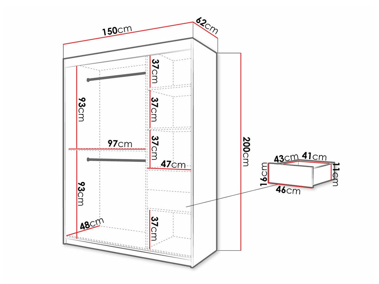 Garderobeskab Hartford 311