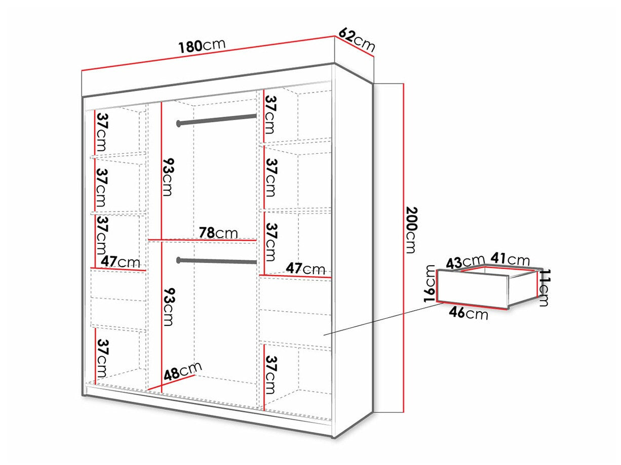 Garderobeskab Hartford 312