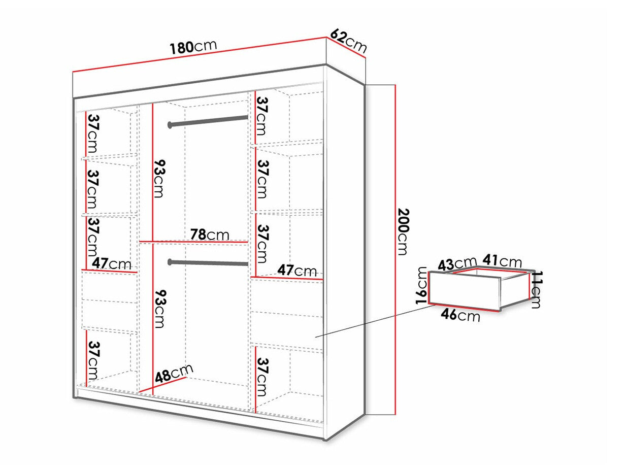 Garderobeskab Hartford 312