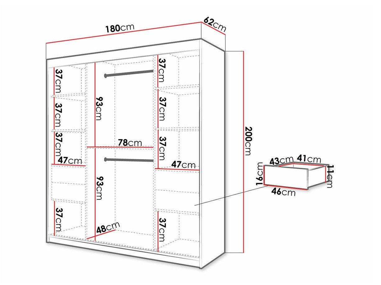 Garderobeskab Hartford 312