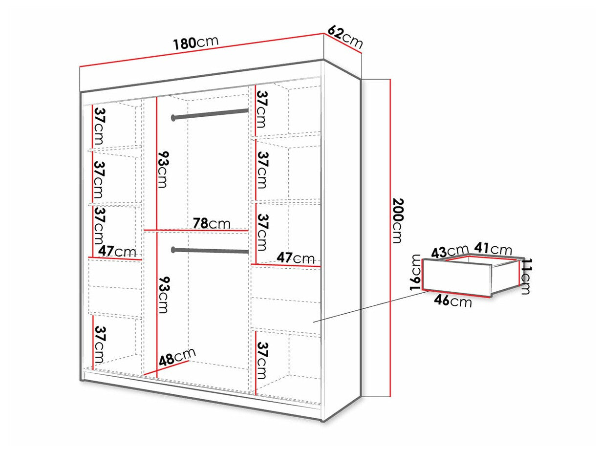 Garderobeskab Hartford 313