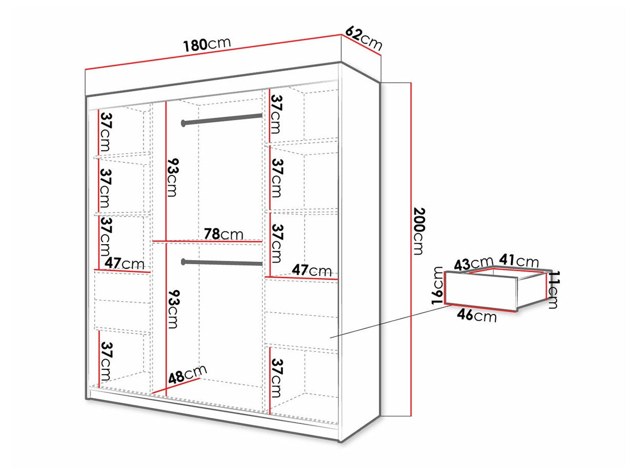 Garderobeskab Hartford 313