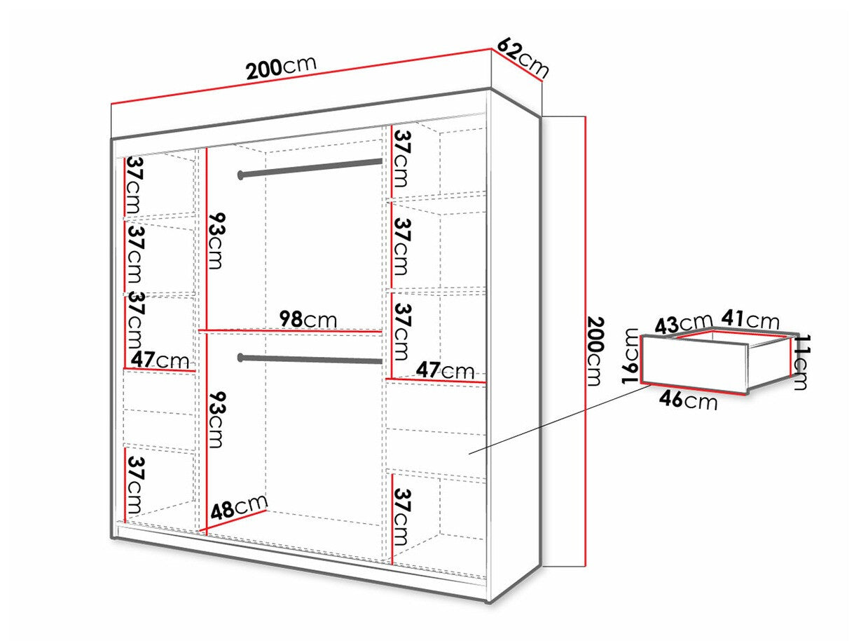 Garderobeskab Hartford 314