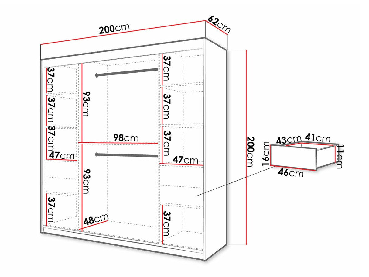 Garderobeskab Hartford 314