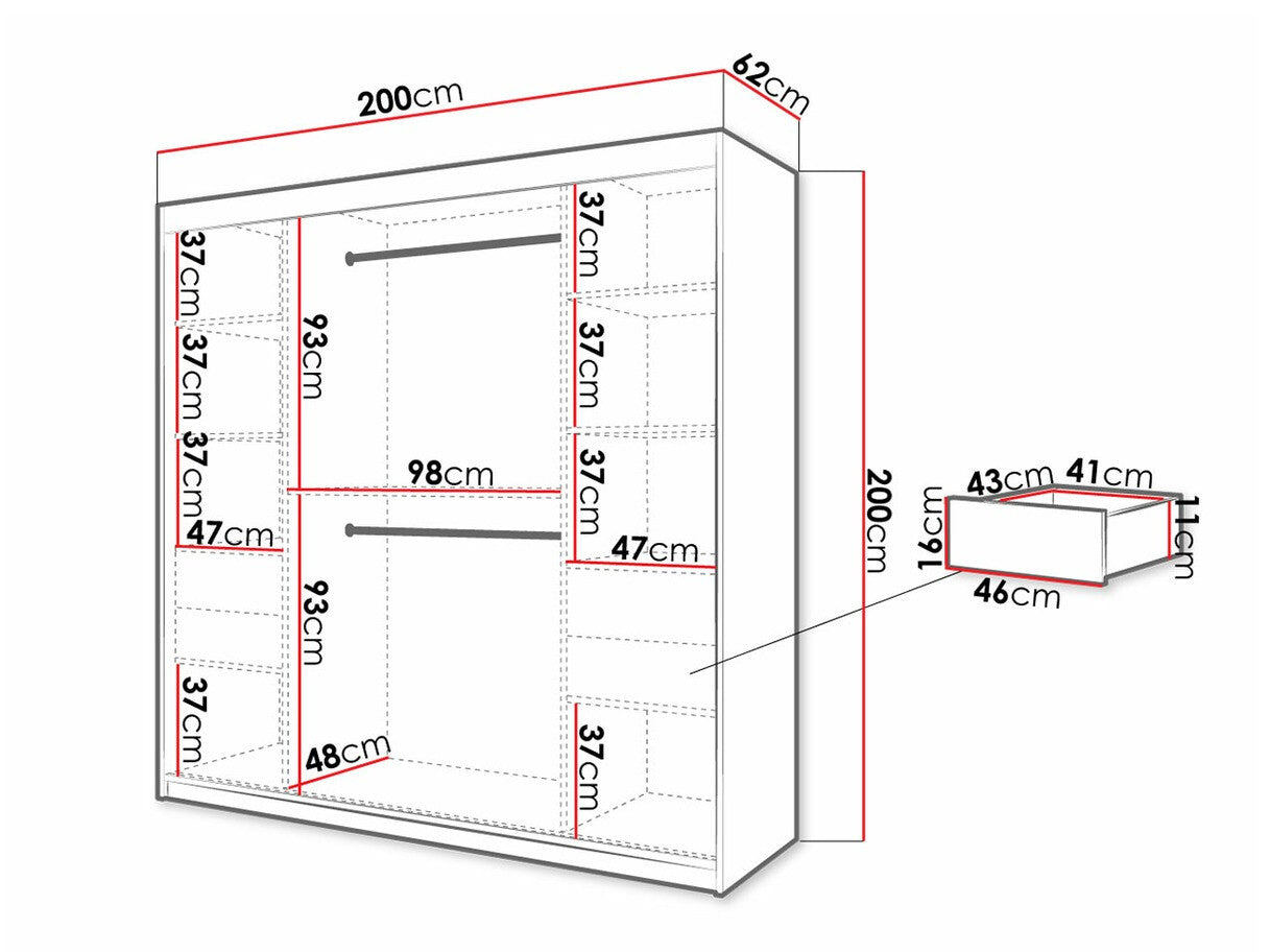 Garderobeskab Hartford 315