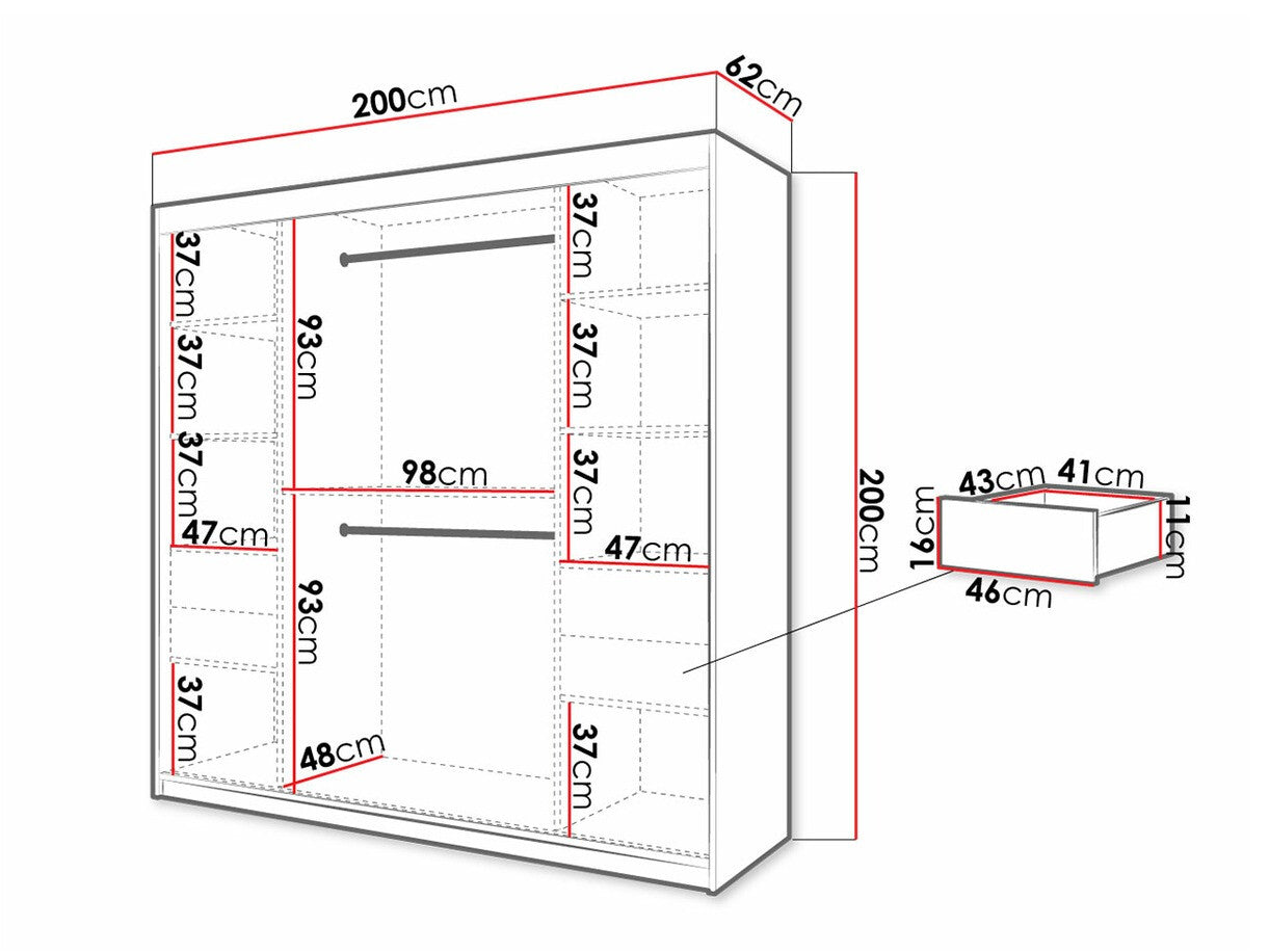 Garderobeskab Hartford 315