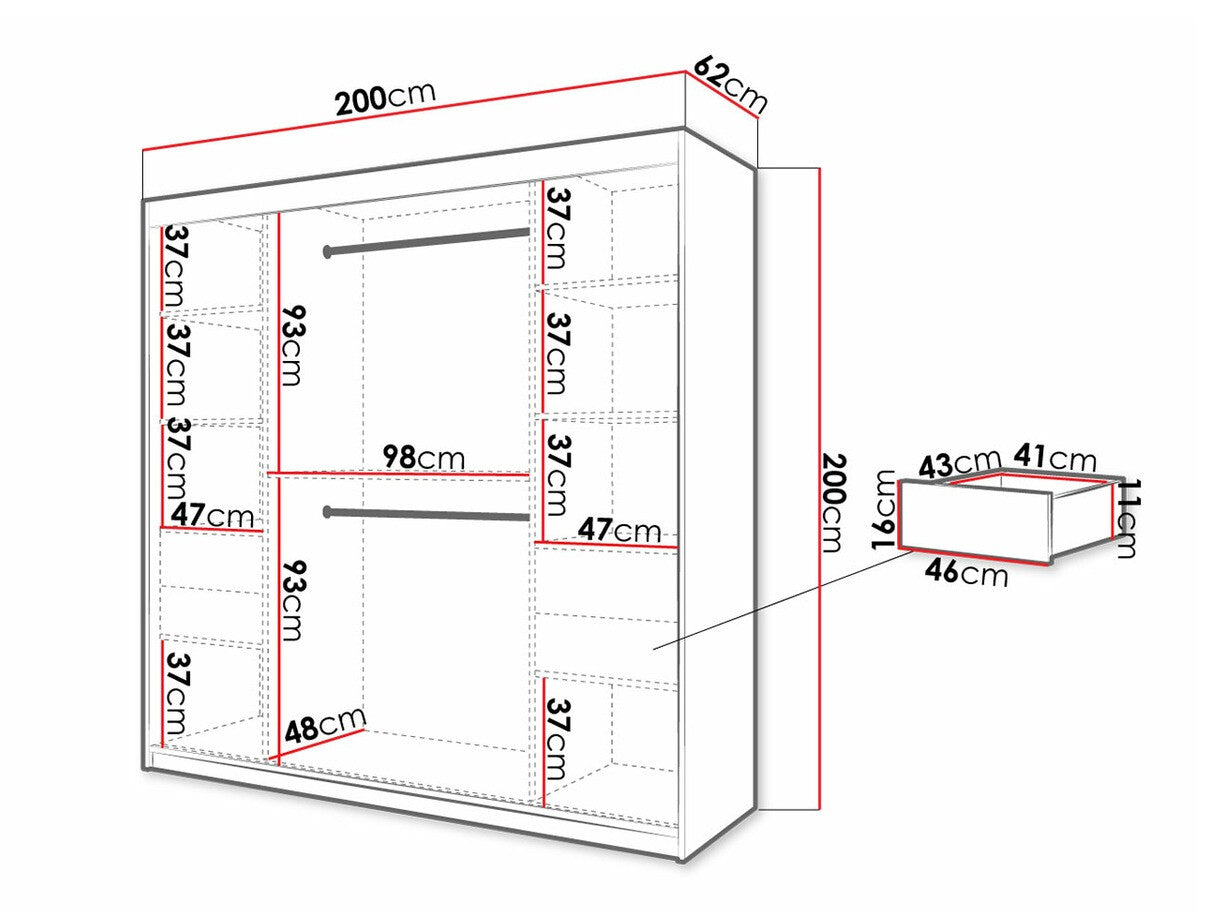 Garderobeskab Hartford 315