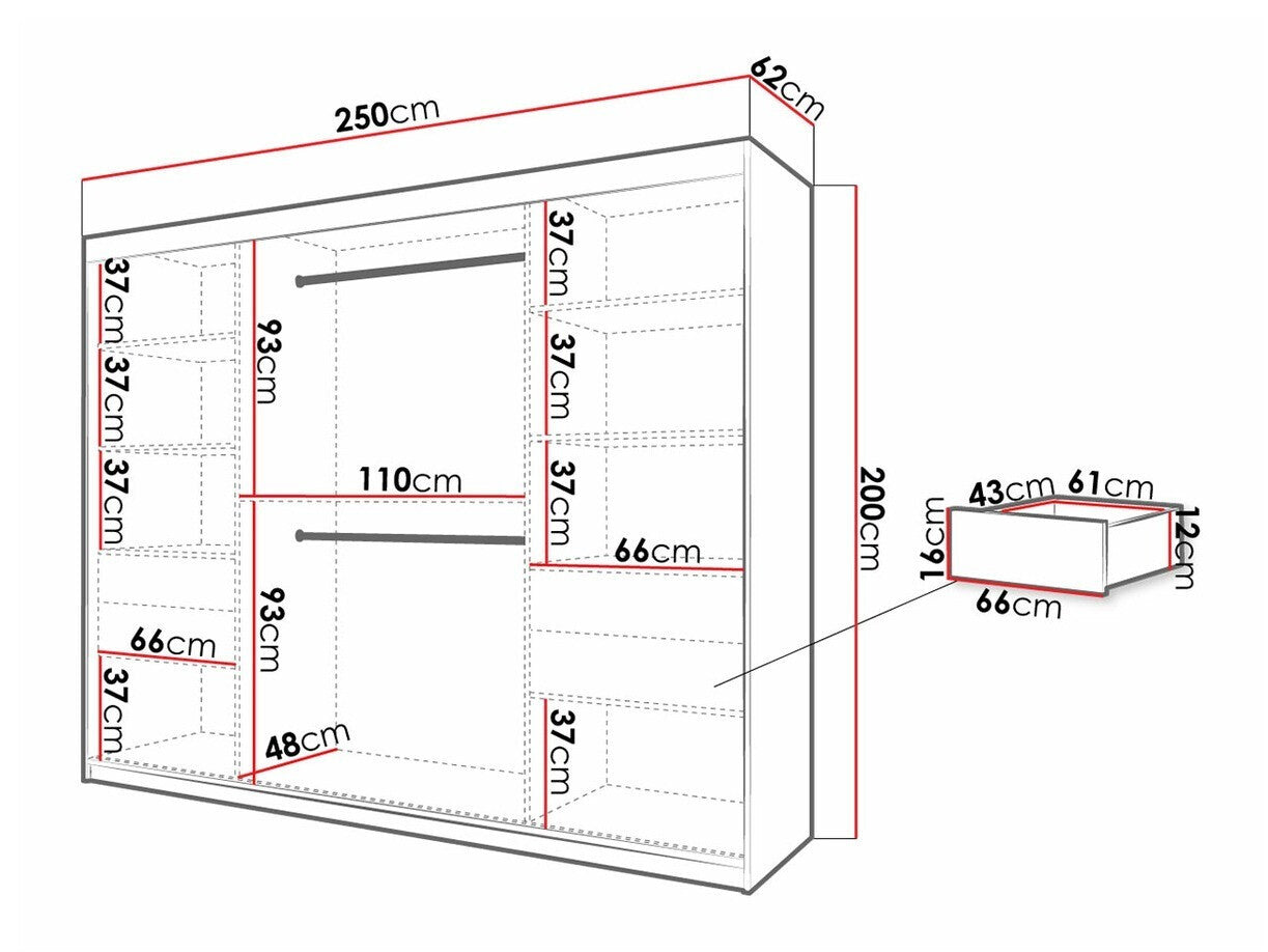 Garderobeskab Hartford 316