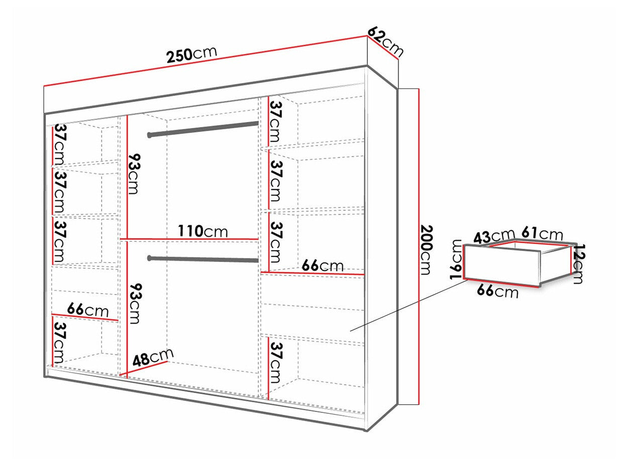 Garderobeskab Hartford 317