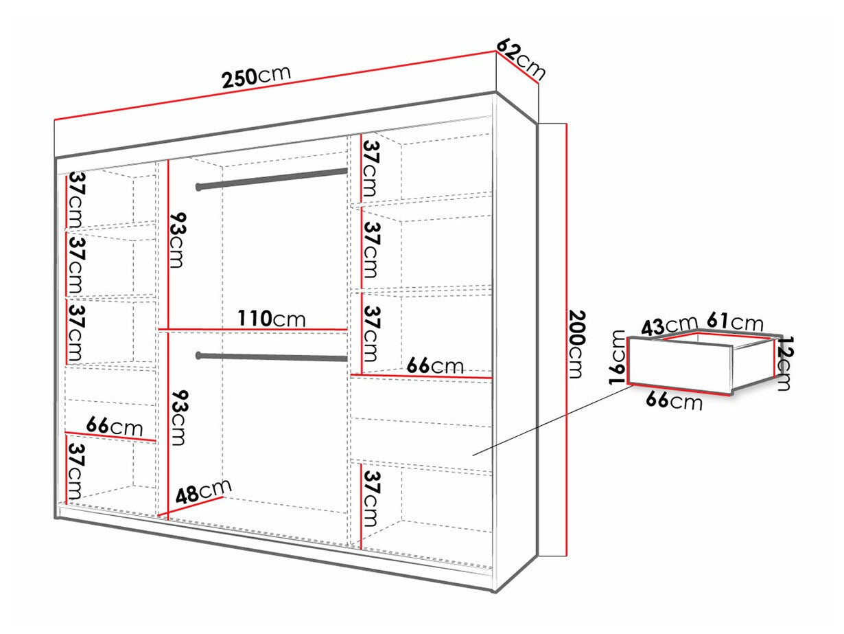 Garderobeskab Hartford 317