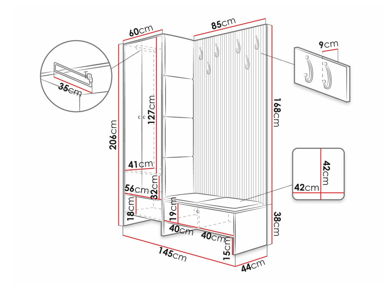Entrésæt Hartford 320