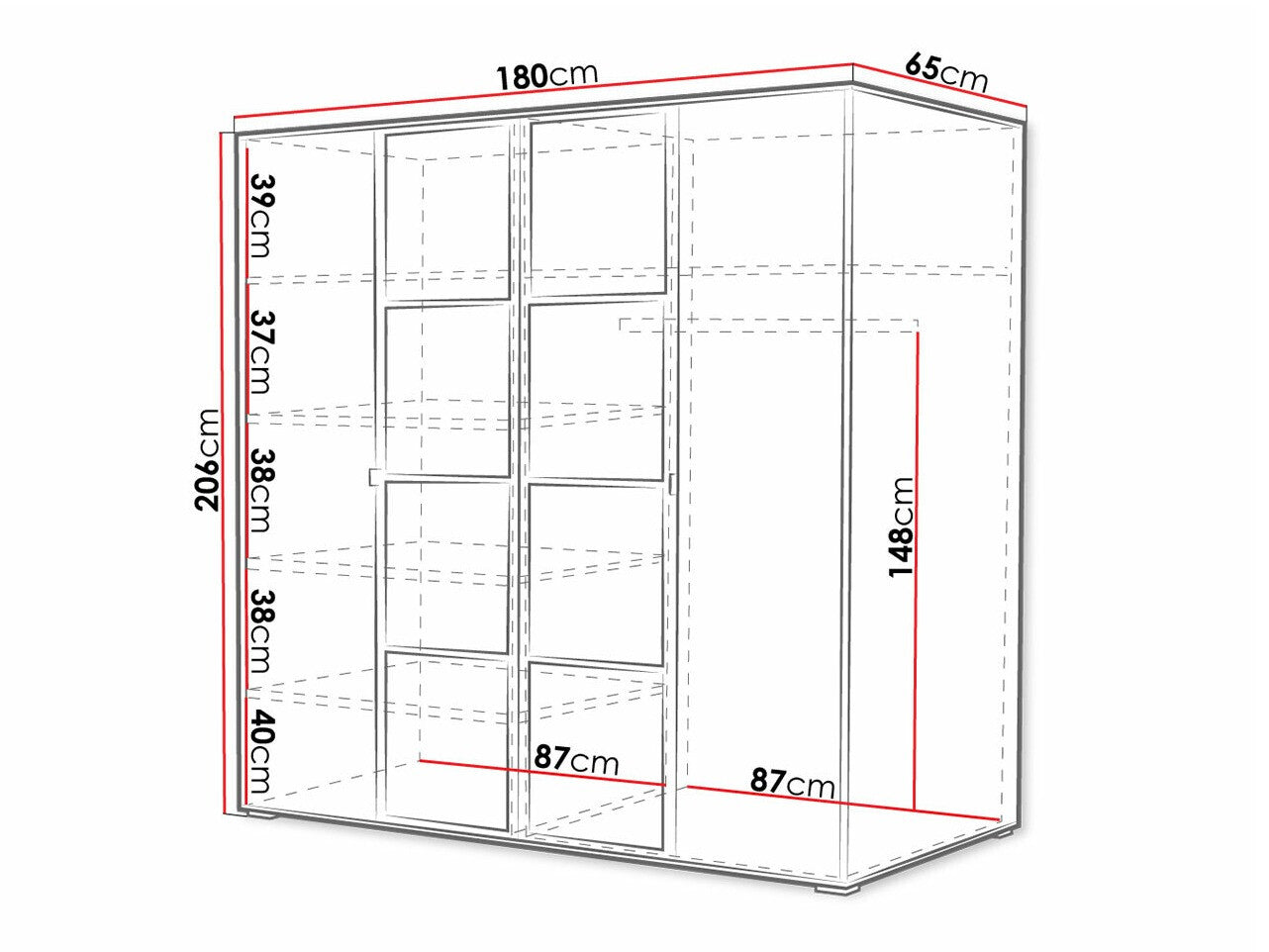 Garderobeskab Toledo 117
