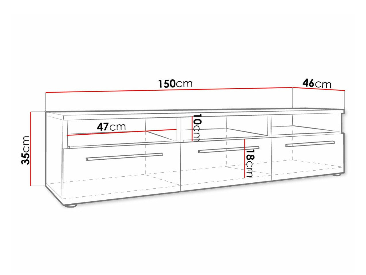 TV-bord Nashville 100