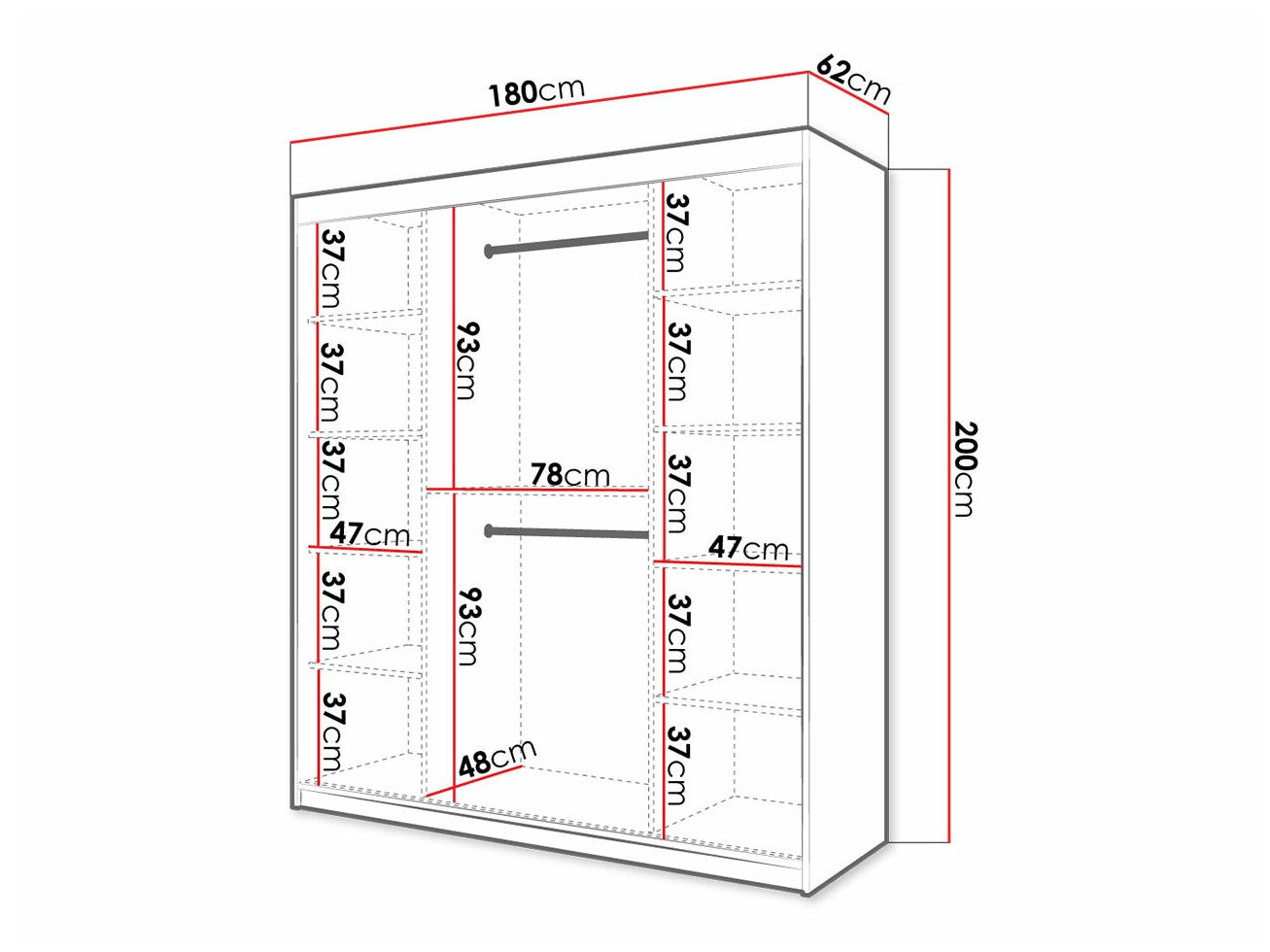 Garderobeskab Hartford 338