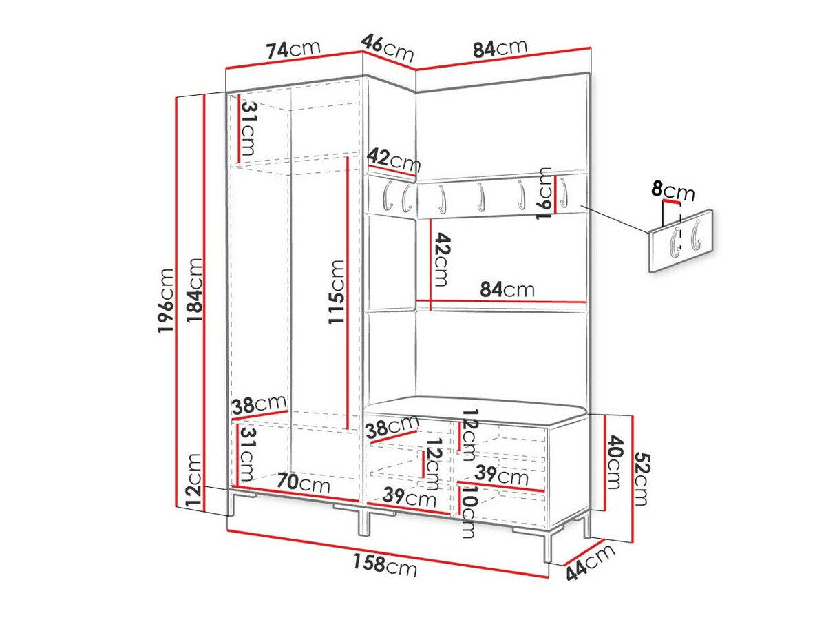 Hallway set Hartford F100