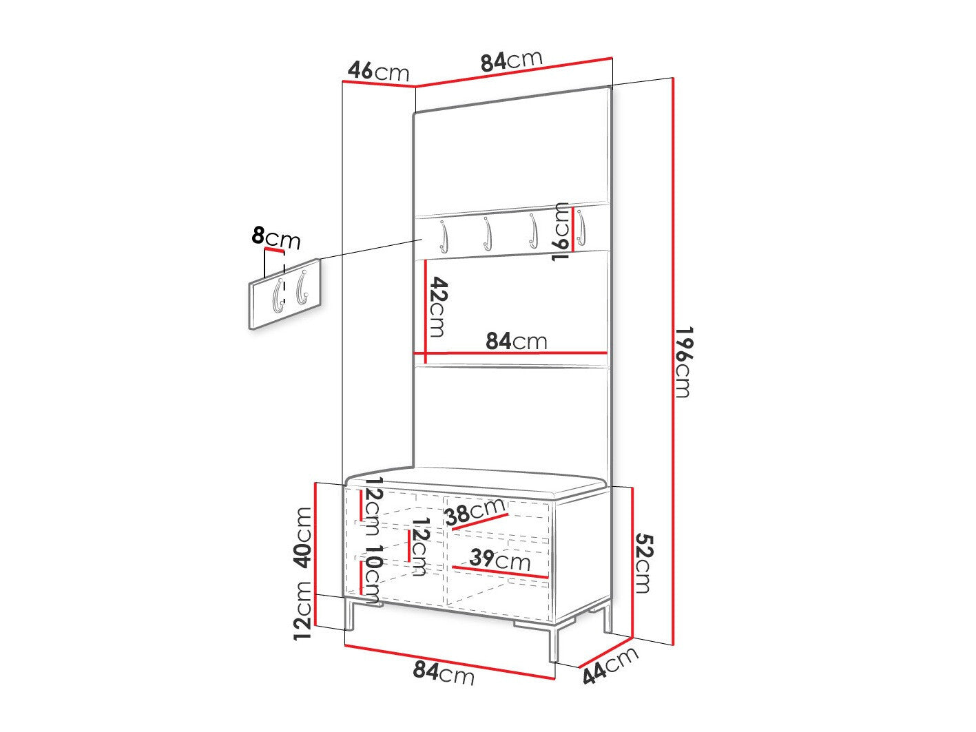 Hallway set Hartford F102
