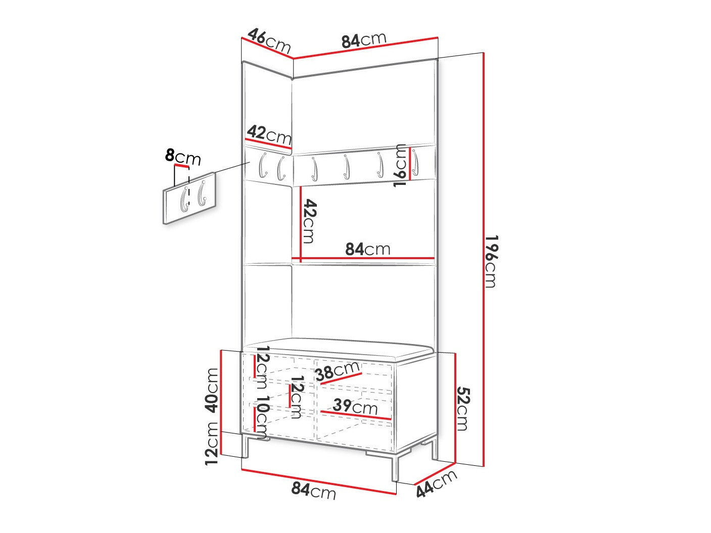 Hallway set Hartford F103