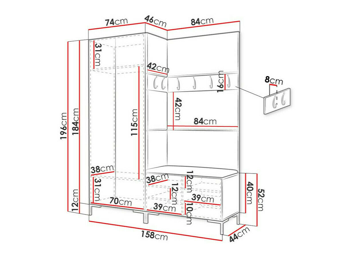 Hallway set Hartford F107