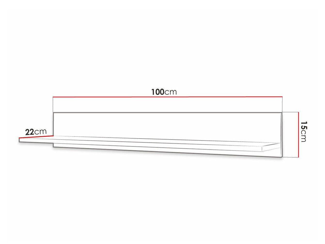 Wall shelf Hartford G105