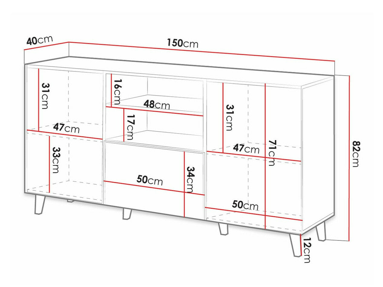 Chest of drawers Charlotte J110
