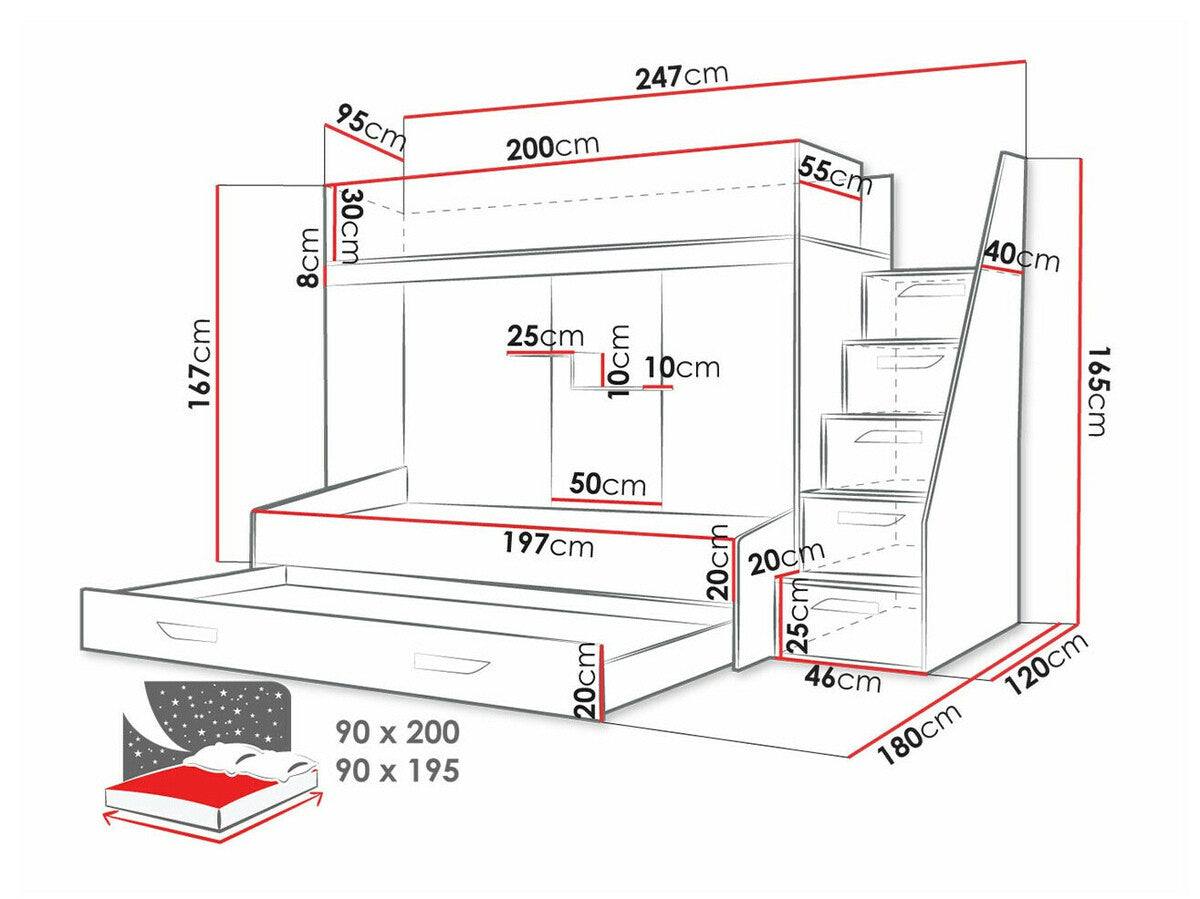 Køjeseng Hartford 356