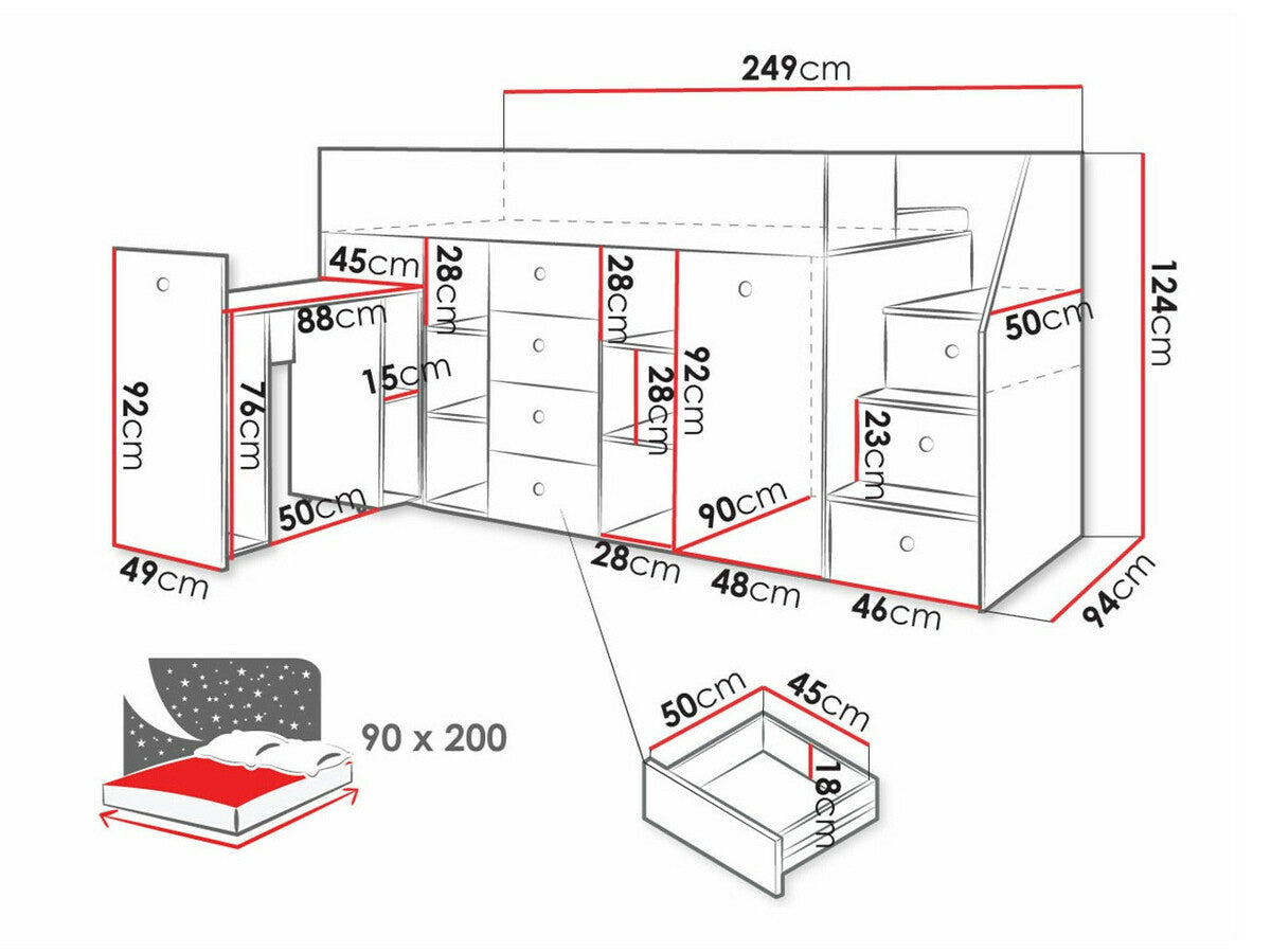 Køjeseng Hartford 361