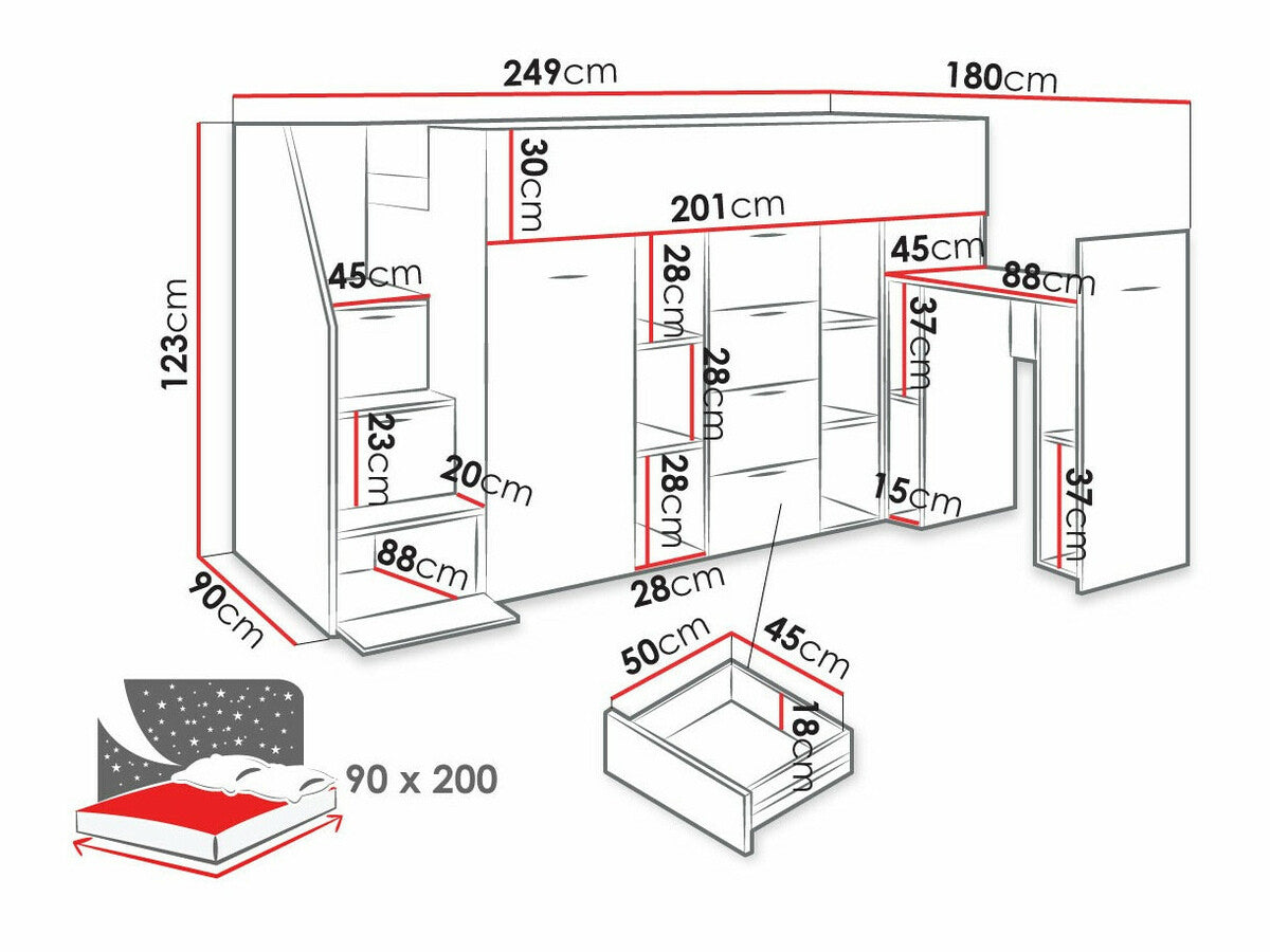 Køjeseng Hartford 364