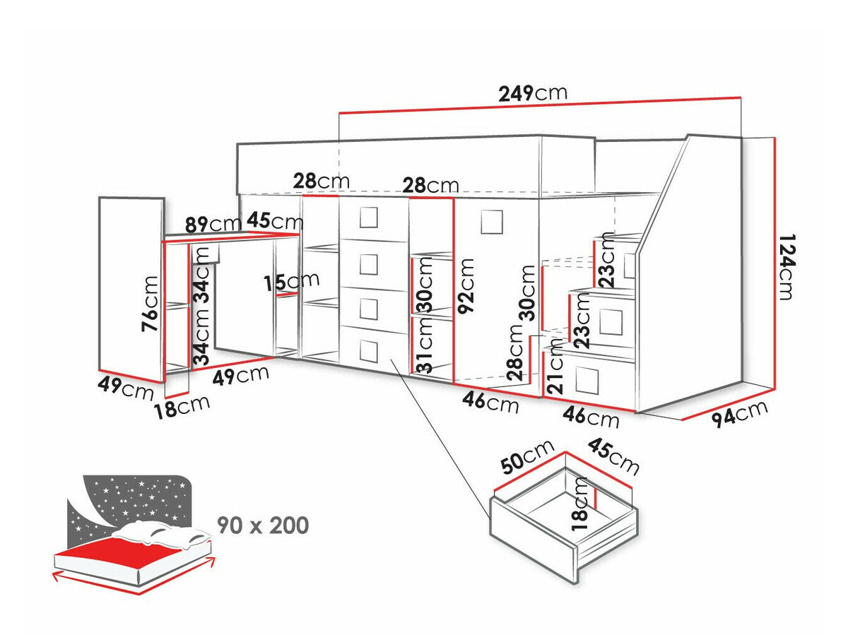 Køjeseng Hartford 366