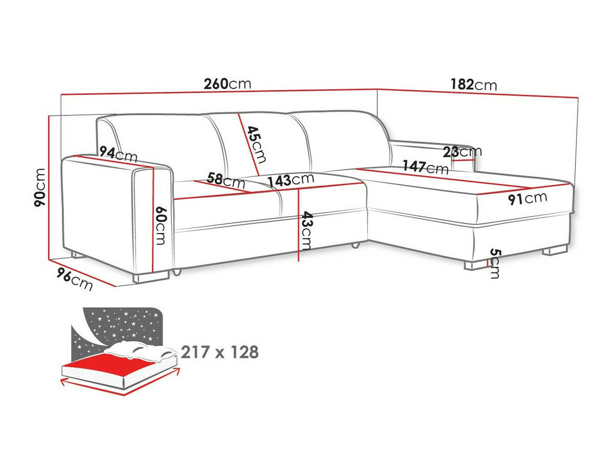 Hjørnesofa Columbus 186