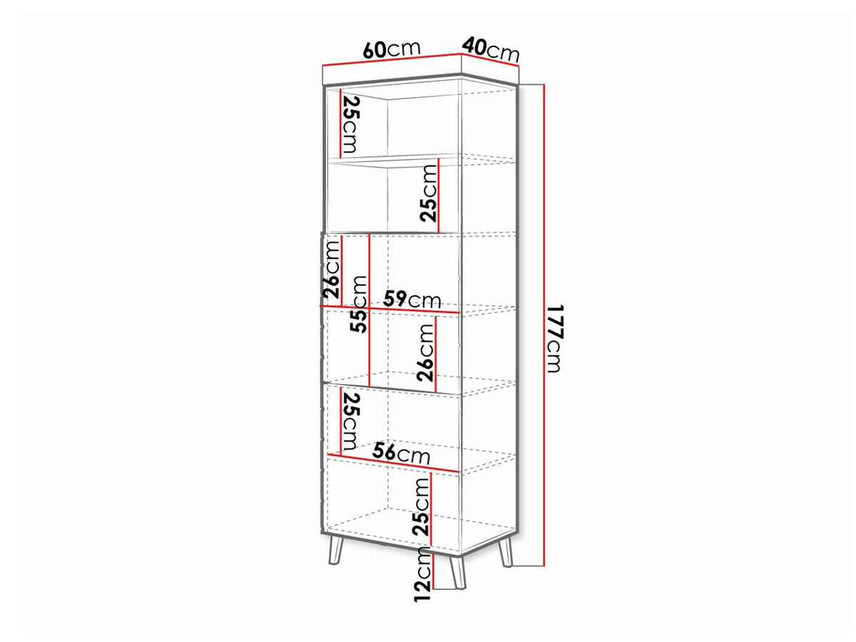 Bookcase Charlotte 178