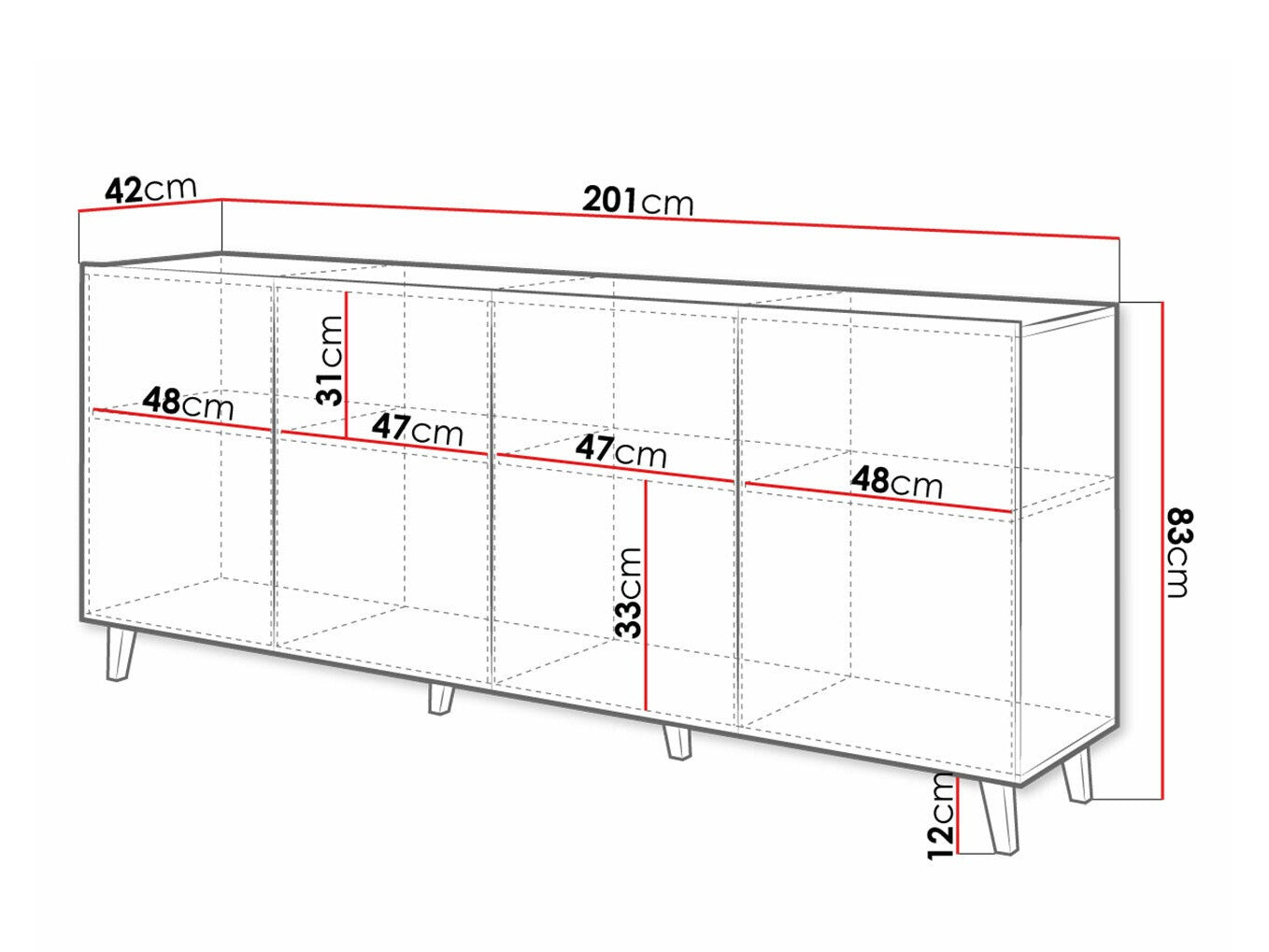 Skænk Charlotte 180