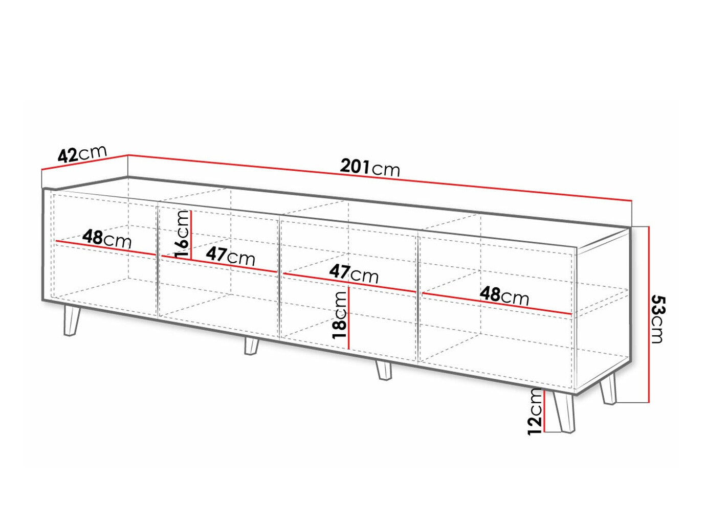 TV-bord Charlotte 181