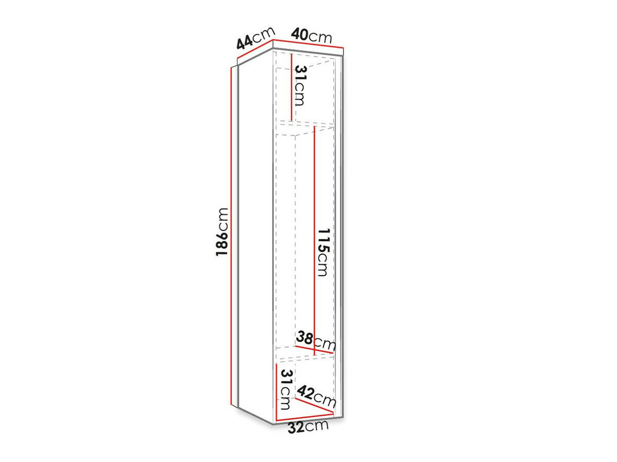 Garderobeskab Hartford 370
