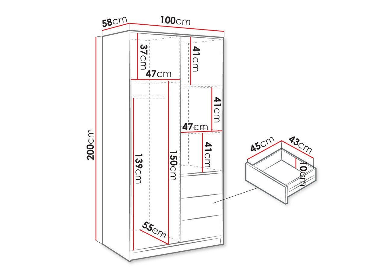 Garderobeskab Enolevo 109