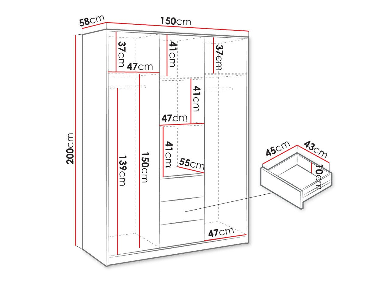 Wardrobe Honolulu D101